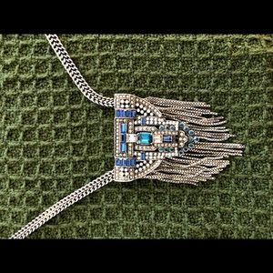 Chloe + Isabel, Art Deco silver long necklace